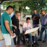 Villaseca de la Sagra, con el alcalde, Jesús Hijosa, a la cabeza, visitaron a Manolo Vanegas