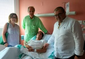 Huesca - Convalecencia de Serranito del percance de Huesca el 11 de agosto de 2018