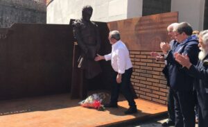 Inauguración del monumento a Iván Fandiño en Bilbao. 19 de agosto de 2018