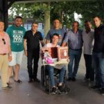 Villaseca de la Sagra, con el alcalde, Jesús Hijosa, a la cabeza, visitaron a Manolo Vanegas