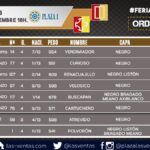 Madrid - Sorteo - Corrida de toros - Domingo 30 de septiembre de 2018