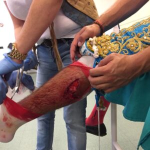 Cogida de Rafael González en Algemesí