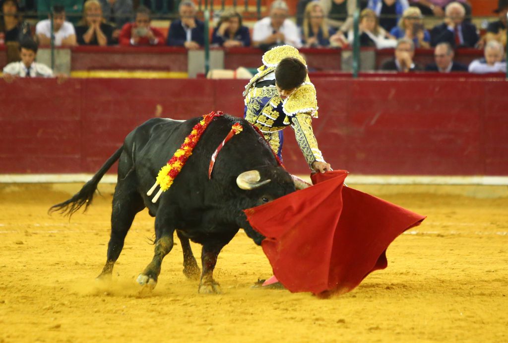 Zaragoza, martes 9 de octubre de 2018. Novillos de El Parralejo y Carriquiri para Pablo Mora, Francisco de Manuel y Manuel Diosleguarde