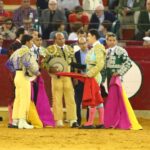 Zaragoza, martes 9 de octubre de 2018. Novillos de El Parralejo y Carriquiri para Pablo Mora, Francisco de Manuel y Manuel Diosleguarde