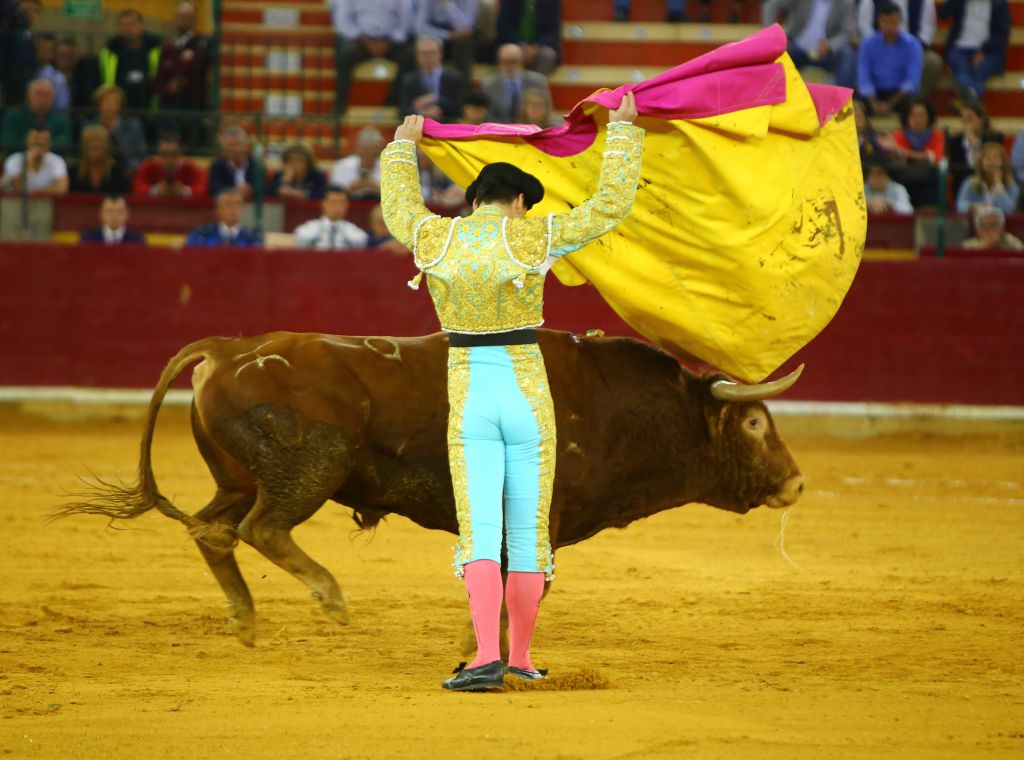 Zaragoza, martes 9 de octubre de 2018. Novillos de El Parralejo y Carriquiri para Pablo Mora, Francisco de Manuel y Manuel Diosleguarde