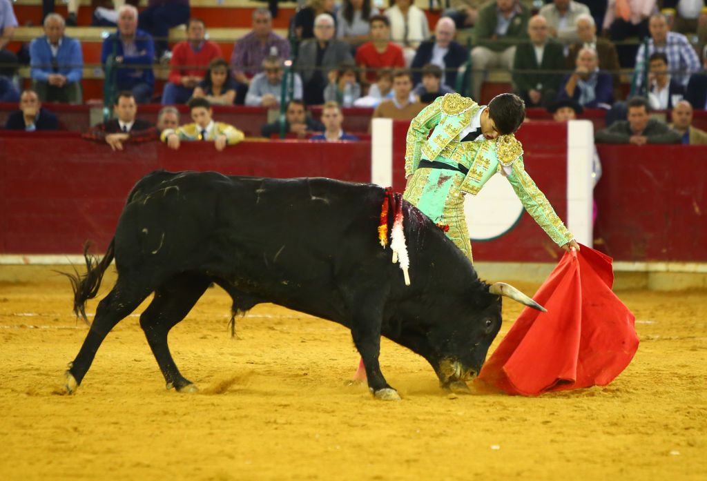 Zaragoza, martes 9 de octubre de 2018. Novillos de El Parralejo y Carriquiri para Pablo Mora, Francisco de Manuel y Manuel Diosleguarde
