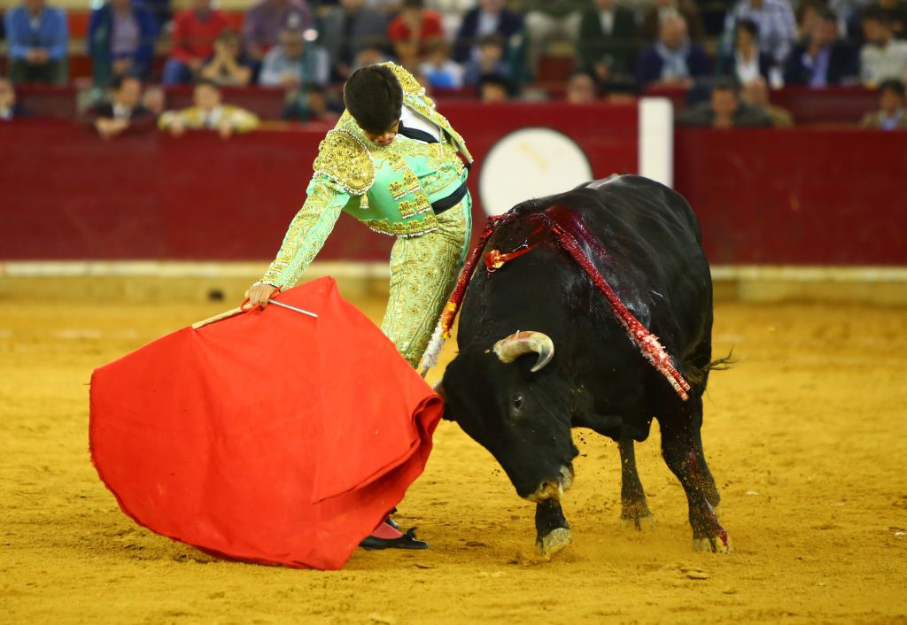 Zaragoza, martes 9 de octubre de 2018. Novillos de El Parralejo y Carriquiri para Pablo Mora, Francisco de Manuel y Manuel Diosleguarde