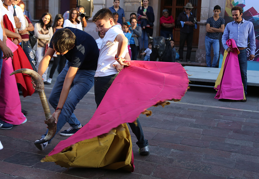 Aguascalientes - Clase de práctica de Antonio Ferrera con los jóvenes aficionados