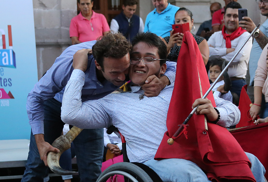 Aguascalientes - Clase de práctica de Antonio Ferrera con los jóvenes aficionados