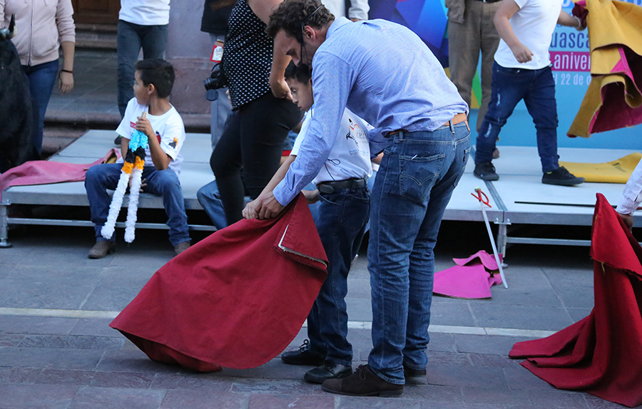 Aguascalientes - Clase de práctica de Antonio Ferrera con los jóvenes aficionados