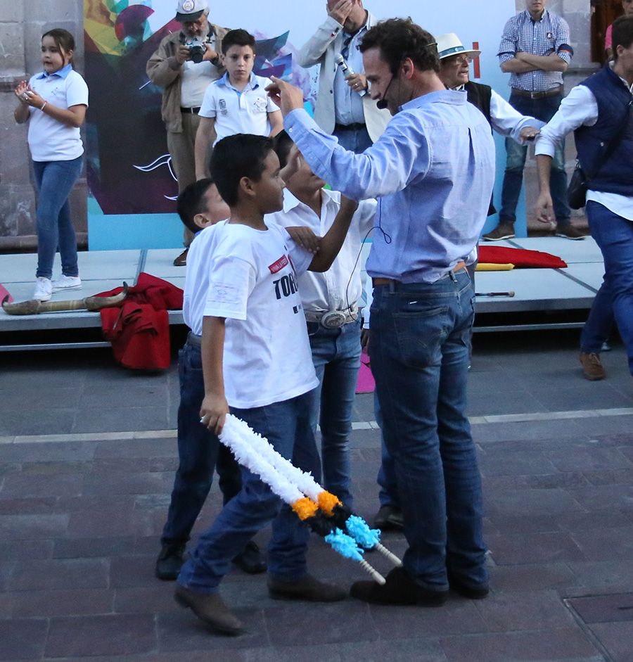 Aguascalientes - Clase de práctica de Antonio Ferrera con los jóvenes aficionados