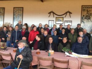 Unión Taurina de Abonados y Aficionados de Sevilla visita la ganadería de Sánchez Recio
