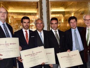 Pascual González Masegosa, Emilio de Justo, Salvador Balil, Enrique Ponce, Eduardo Osborne y Andrés Amorós.
