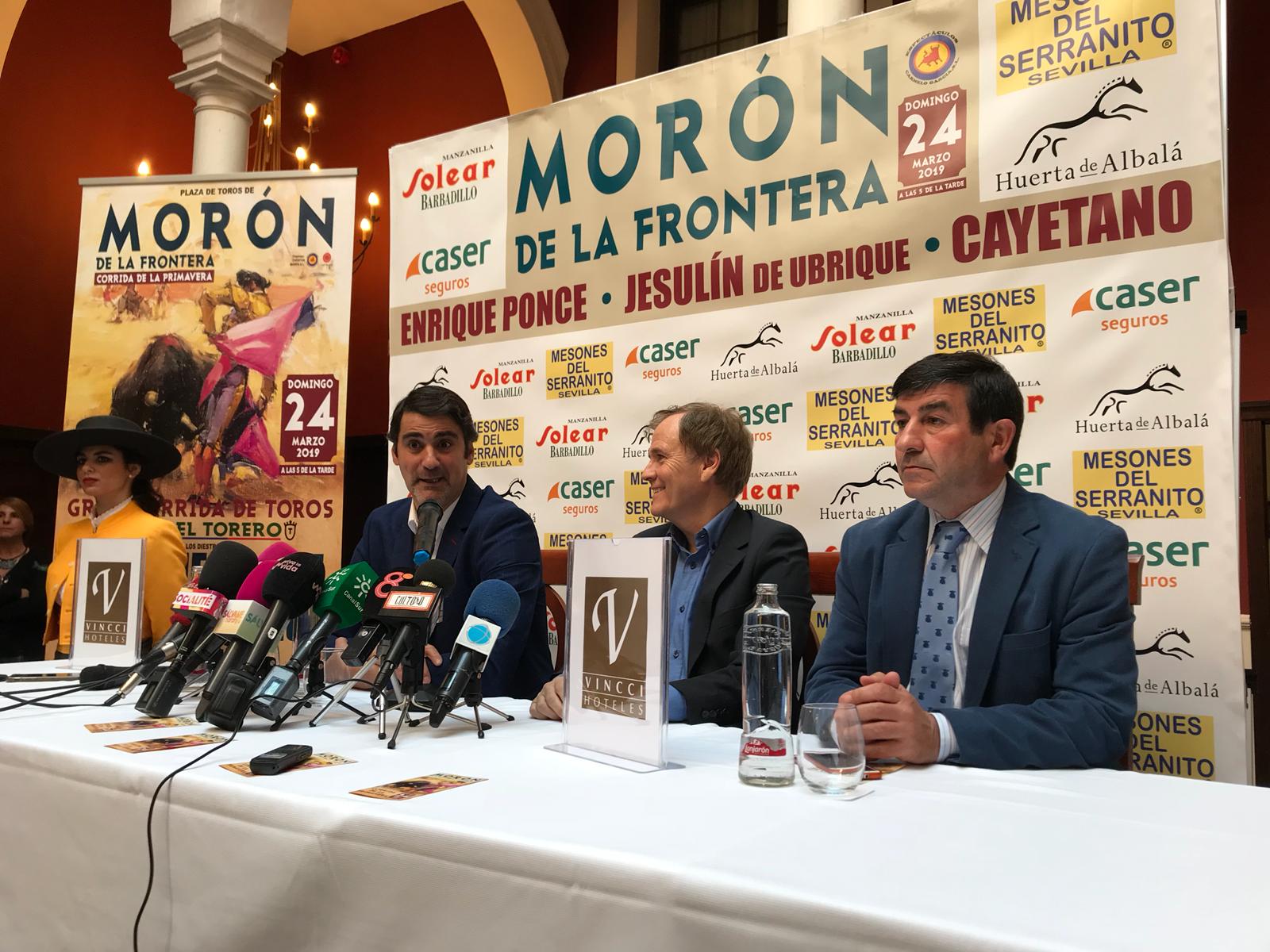 Enrique Ponce, Jesulín de Ubrique y Cayetano, cartelazo para Morón de la Frontera