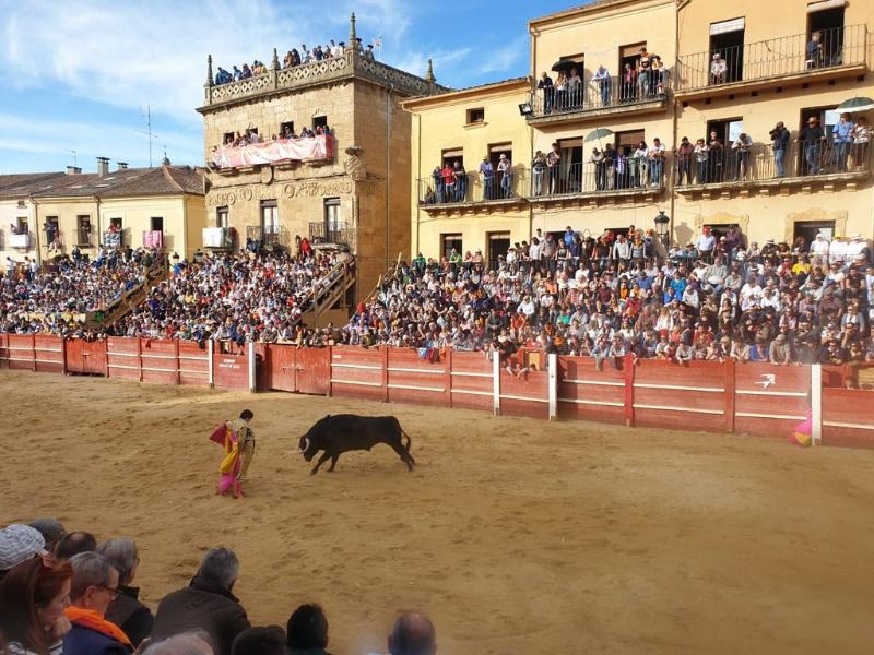 Raúl Montero, a hombros en su debut con picadores en Ciudad Rodrigo