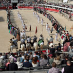 Corrida camarguesa celebrada en Arles el 19 de abril de 2019