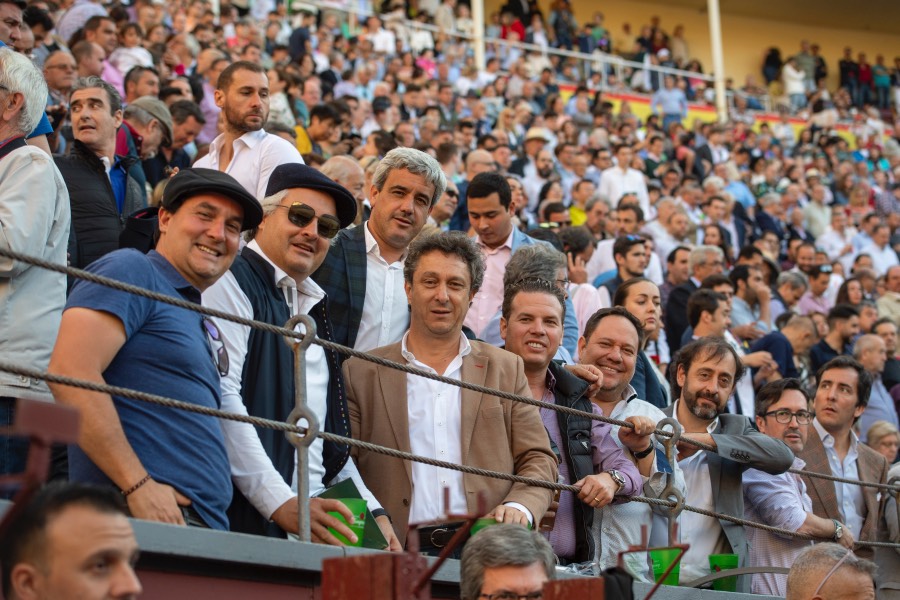 Antonio López Gibaja con amigos mexicanos