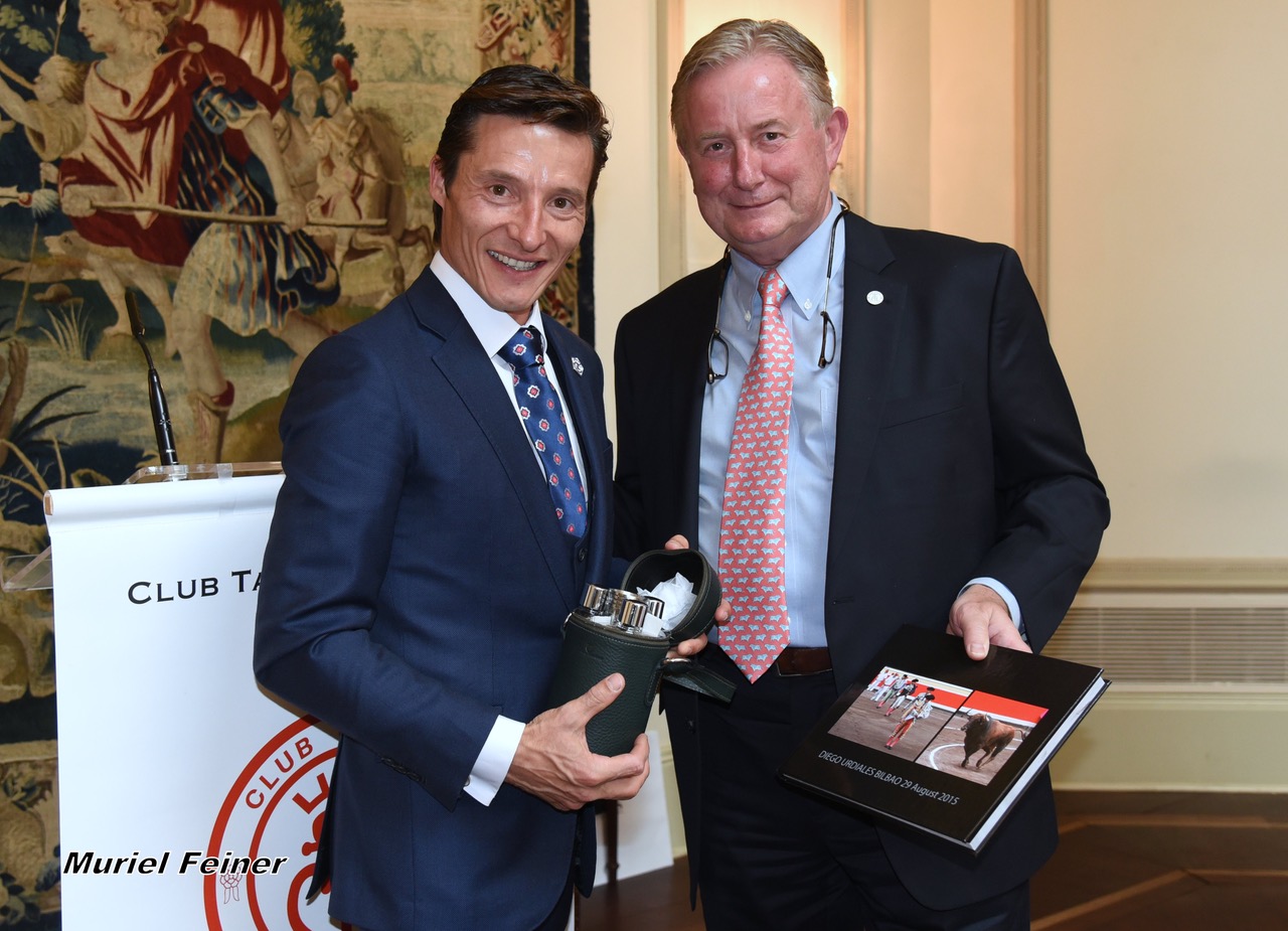 Urdiales y De Manuel, homenajeados por el Club Taurino de Londres