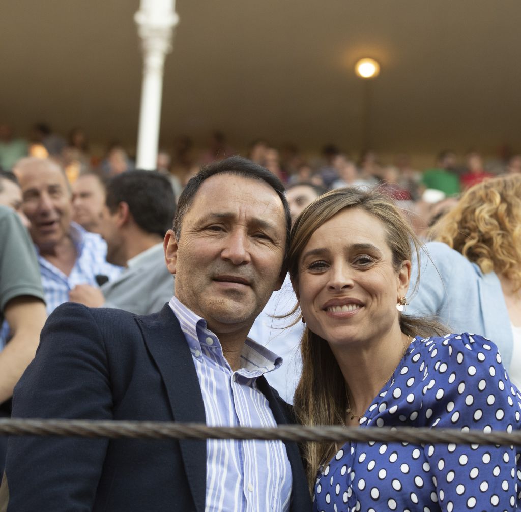 César Rincón y su mujer