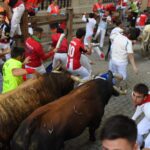 Pamplona, sábado 13 de julio de 2019. Encierro con toros de La Palmosilla