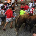 Pamplona, sábado 13 de julio de 2019. Encierro con toros de La Palmosilla
