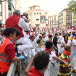 Pamplona, domingo 14 de julio de 2019. Encierro con toros de Miura