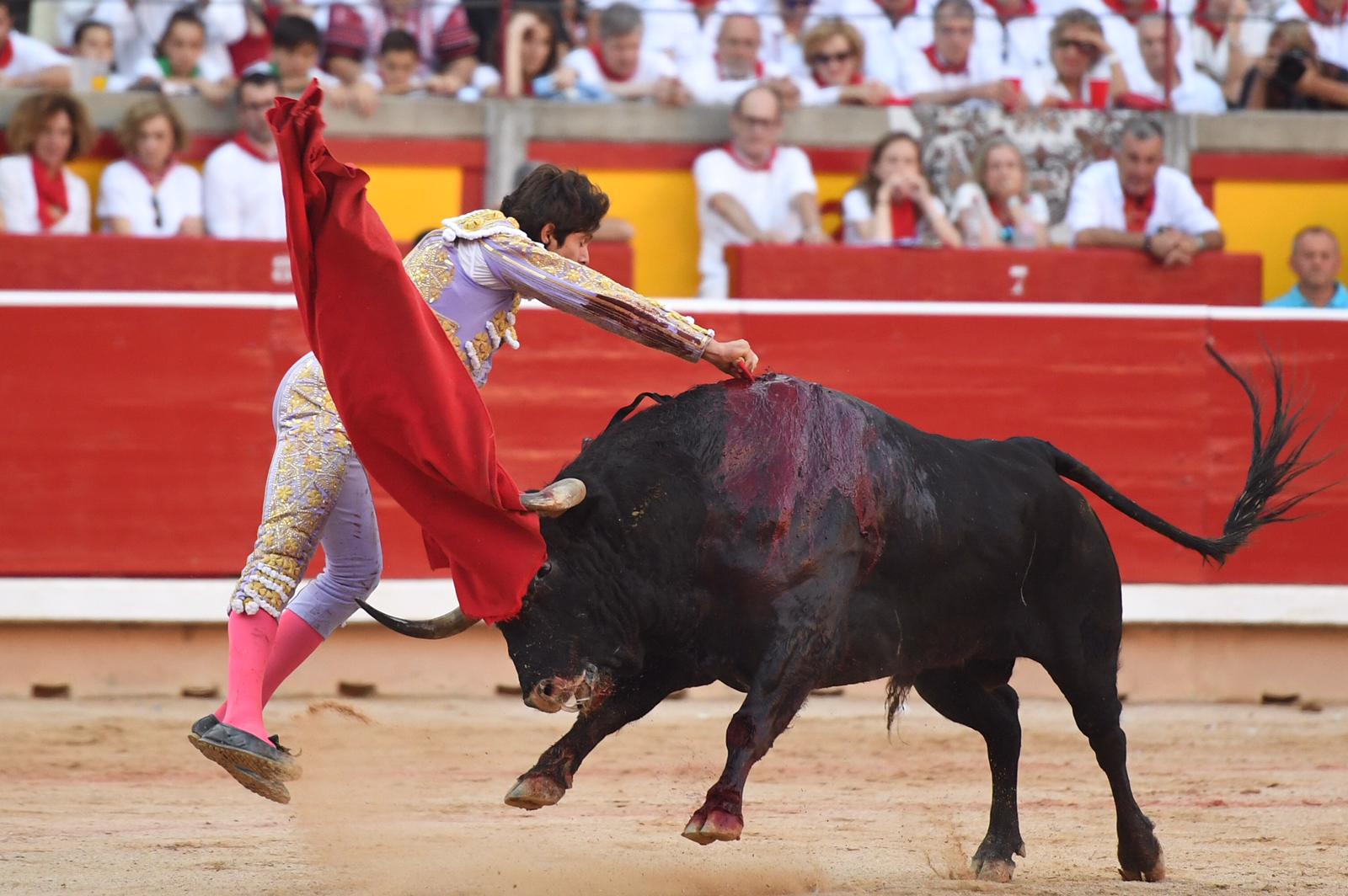 Pamplona. Miércoles 10 de julio de 2019. Feria de San Fermín. Toros de Jandilla y Vegahermosa para Diego Urdiales, Sebastián Castella y Roca Rey