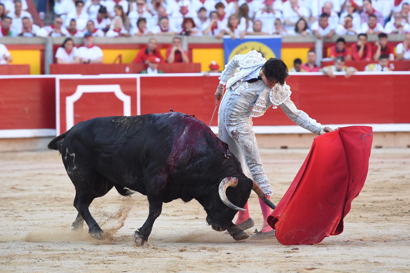 Pamplona. Miércoles 10 de julio de 2019. Feria de San Fermín. Toros de Jandilla y Vegahermosa para Diego Urdiales, Sebastián Castella y Roca Rey