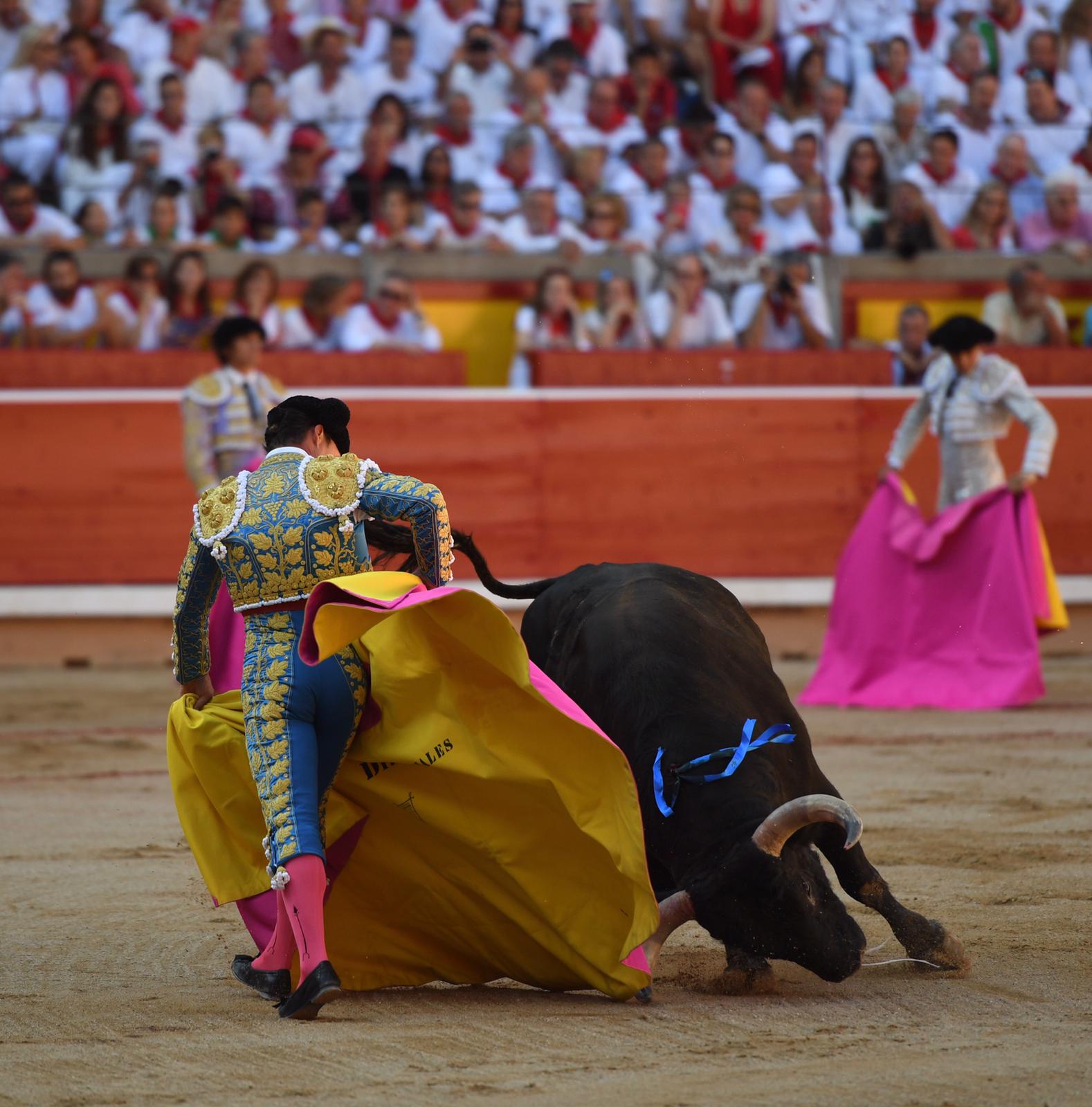 Pamplona. Miércoles 10 de julio de 2019. Feria de San Fermín. Toros de Jandilla y Vegahermosa para Diego Urdiales, Sebastián Castella y Roca Rey