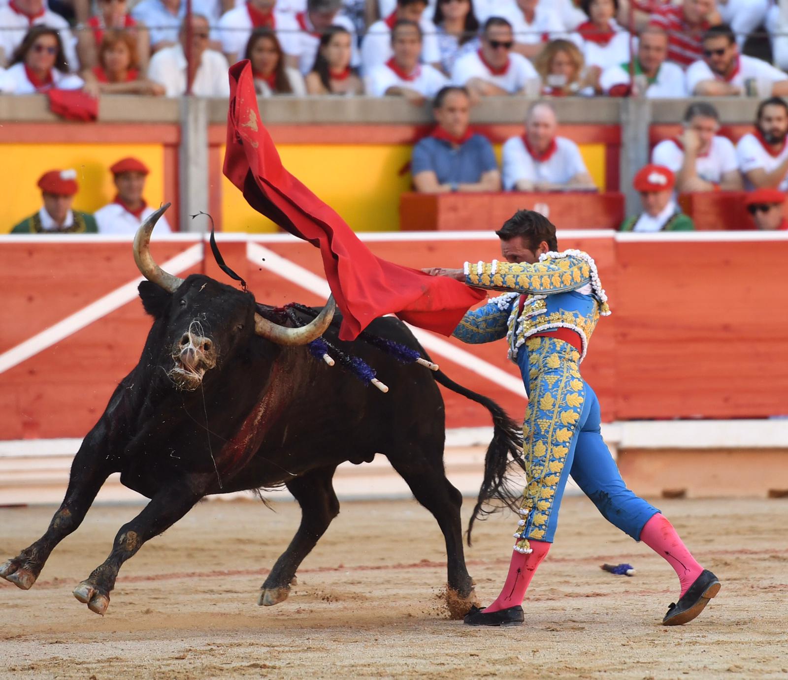 Pamplona. Miércoles 10 de julio de 2019. Feria de San Fermín. Toros de Jandilla y Vegahermosa para Diego Urdiales, Sebastián Castella y Roca Rey