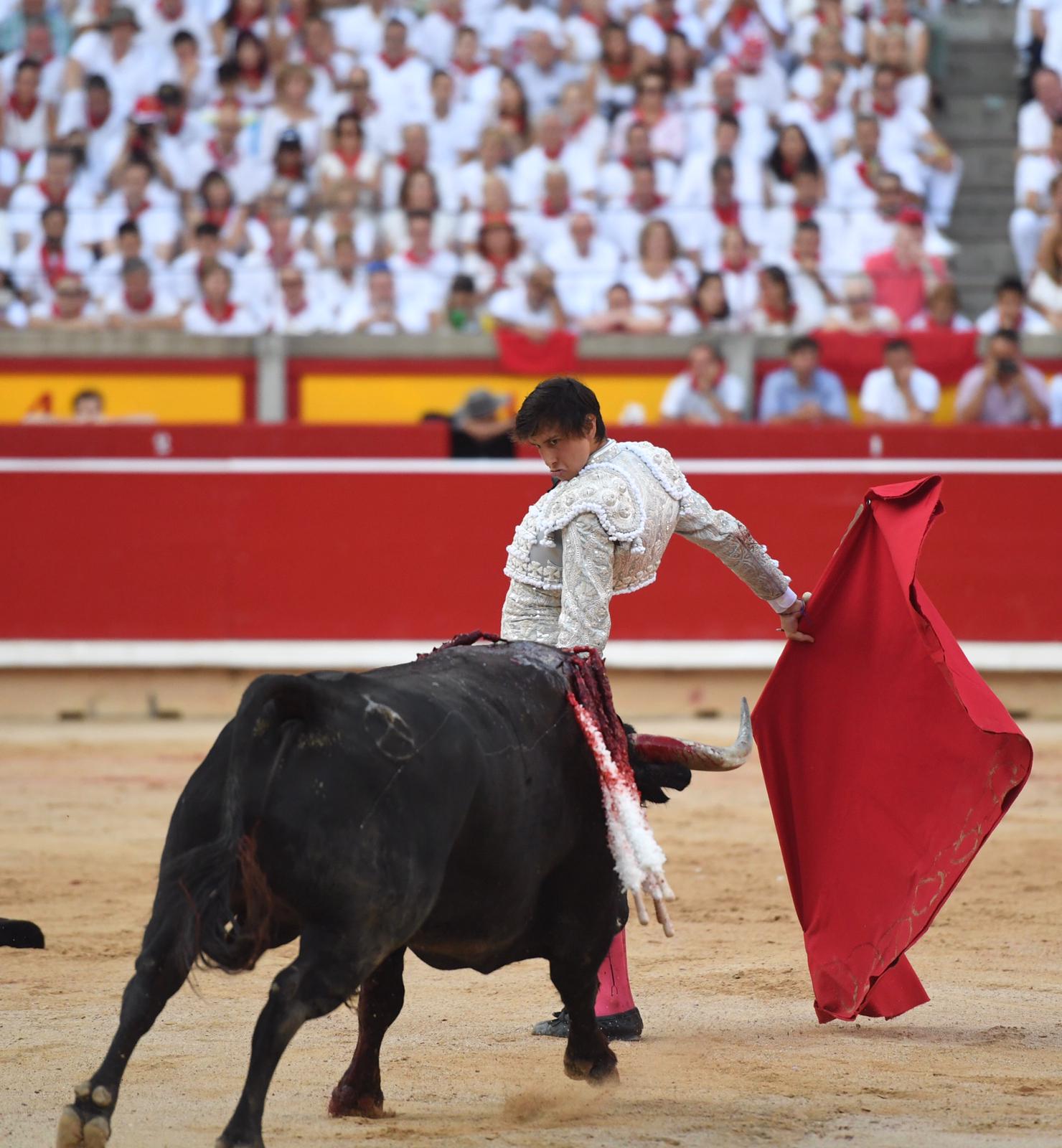 Pamplona. Miércoles 10 de julio de 2019. Feria de San Fermín. Toros de Jandilla y Vegahermosa para Diego Urdiales, Sebastián Castella y Roca Rey