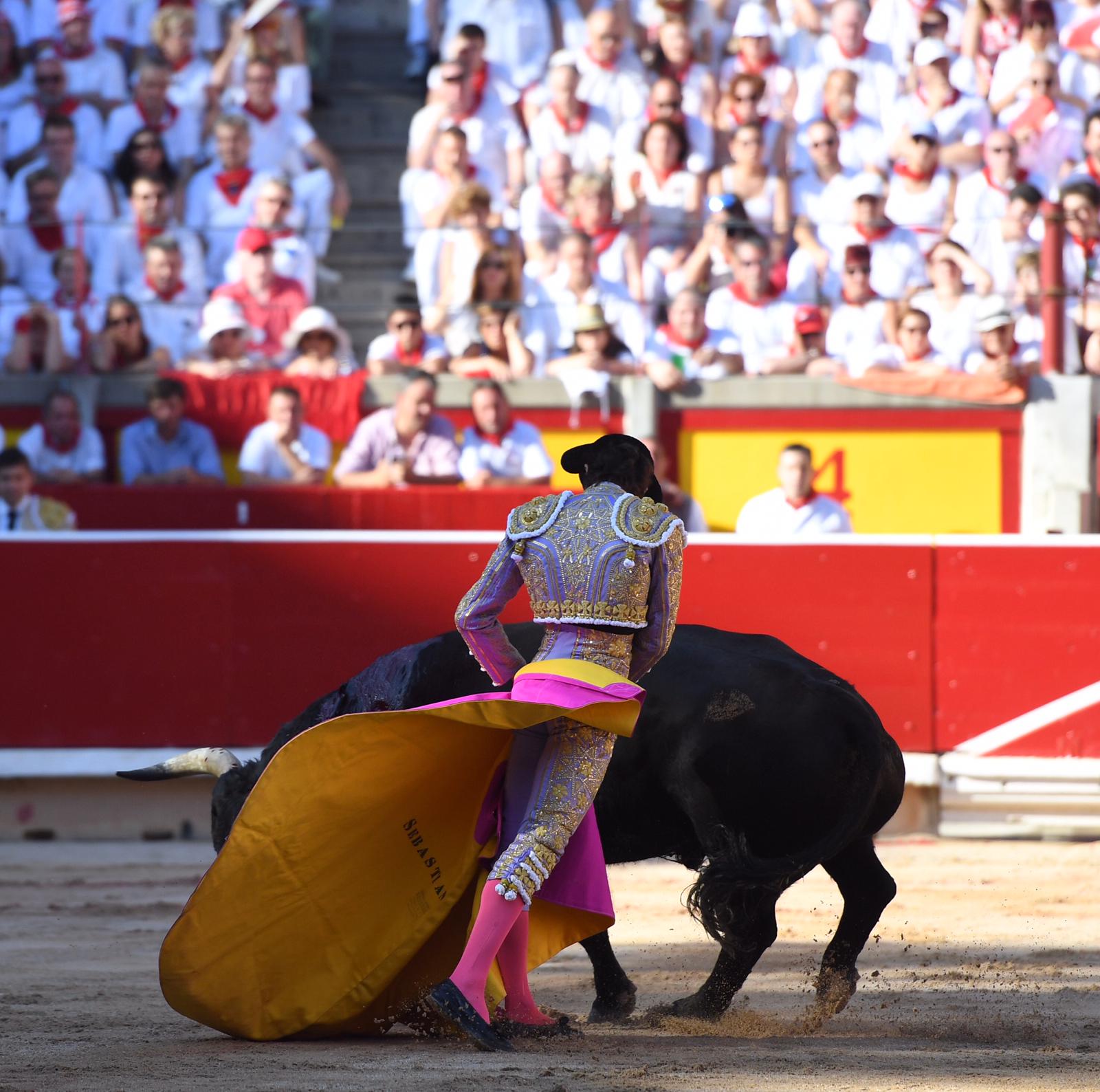 Pamplona. Miércoles 10 de julio de 2019. Feria de San Fermín. Toros de Jandilla y Vegahermosa para Diego Urdiales, Sebastián Castella y Roca Rey