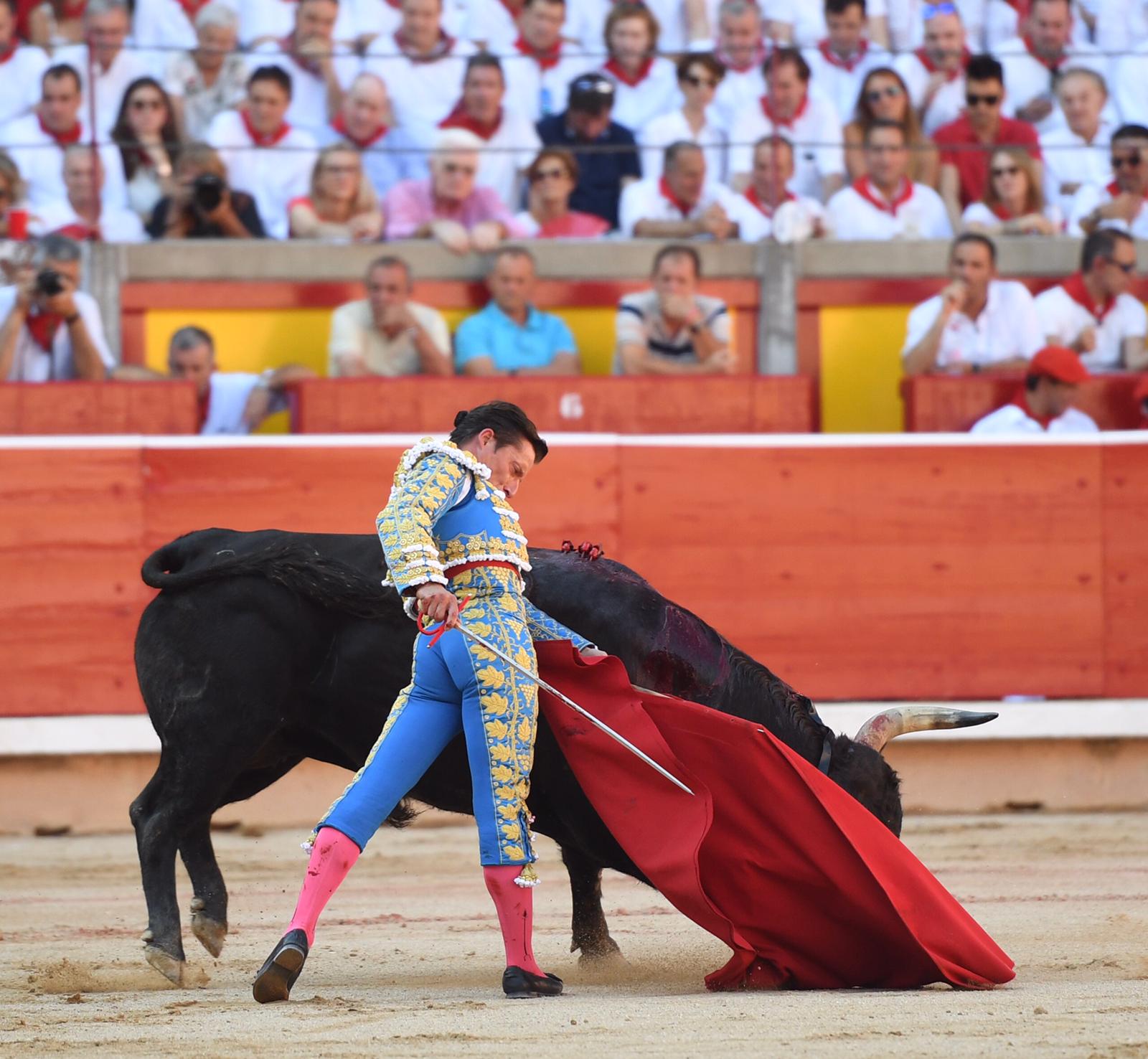 Pamplona. Miércoles 10 de julio de 2019. Feria de San Fermín. Toros de Jandilla y Vegahermosa para Diego Urdiales, Sebastián Castella y Roca Rey