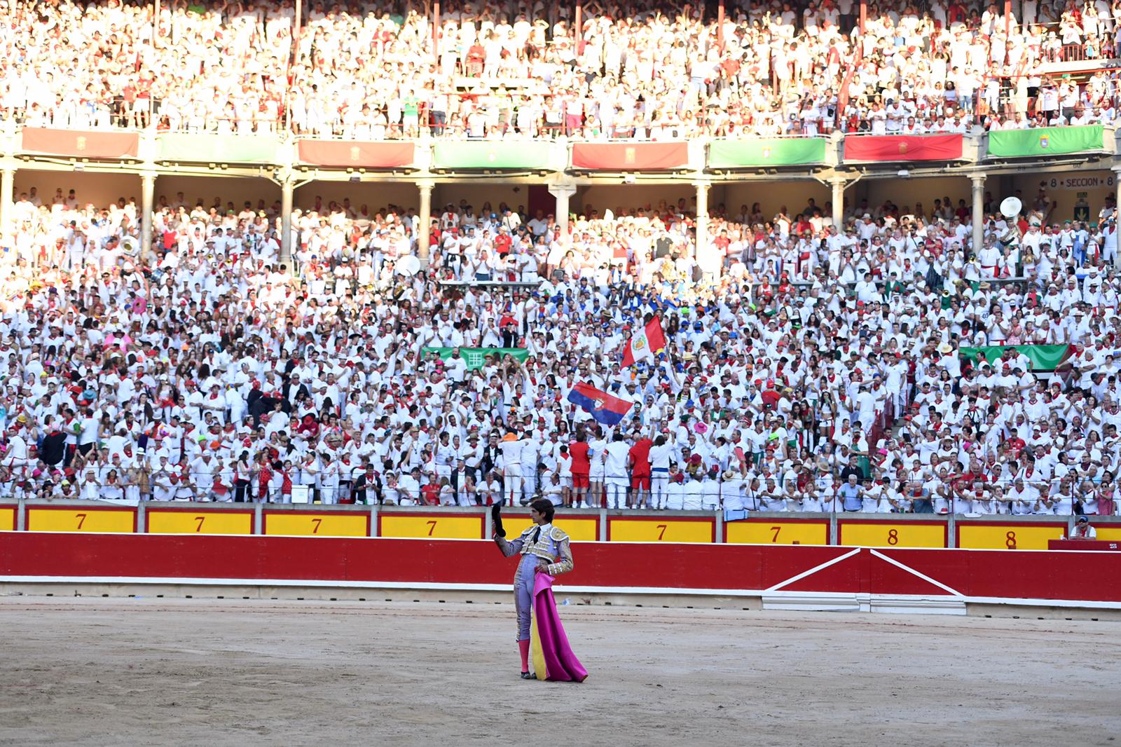 Pamplona. Miércoles 10 de julio de 2019. Feria de San Fermín. Toros de Jandilla y Vegahermosa para Diego Urdiales, Sebastián Castella y Roca Rey