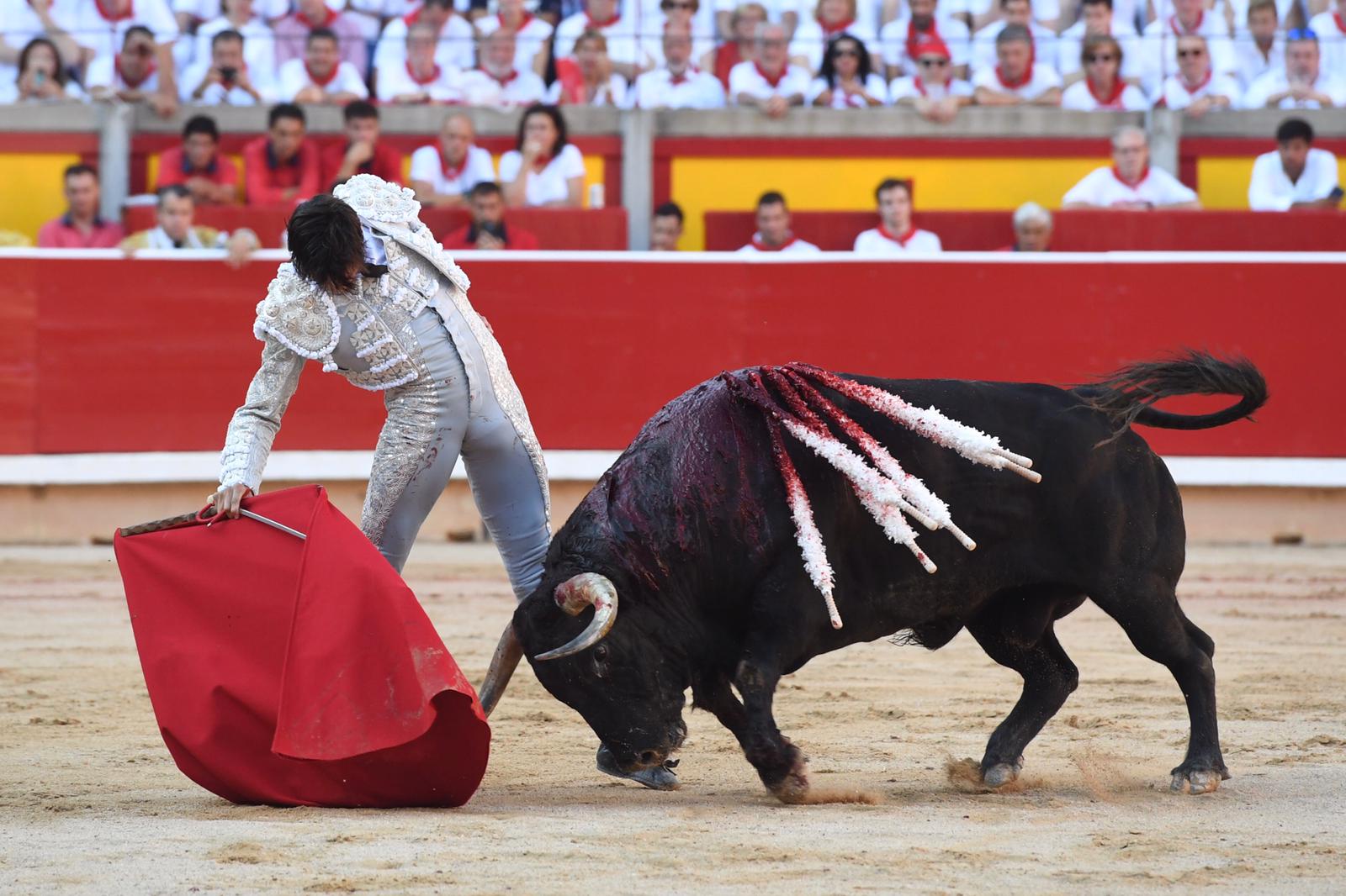 Pamplona. Miércoles 10 de julio de 2019. Feria de San Fermín. Toros de Jandilla y Vegahermosa para Diego Urdiales, Sebastián Castella y Roca Rey
