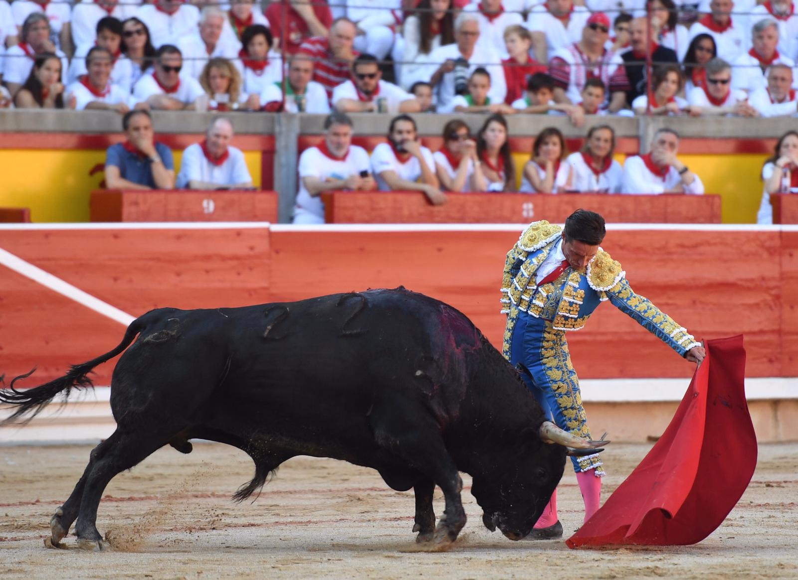 Pamplona. Miércoles 10 de julio de 2019. Feria de San Fermín. Toros de Jandilla y Vegahermosa para Diego Urdiales, Sebastián Castella y Roca Rey