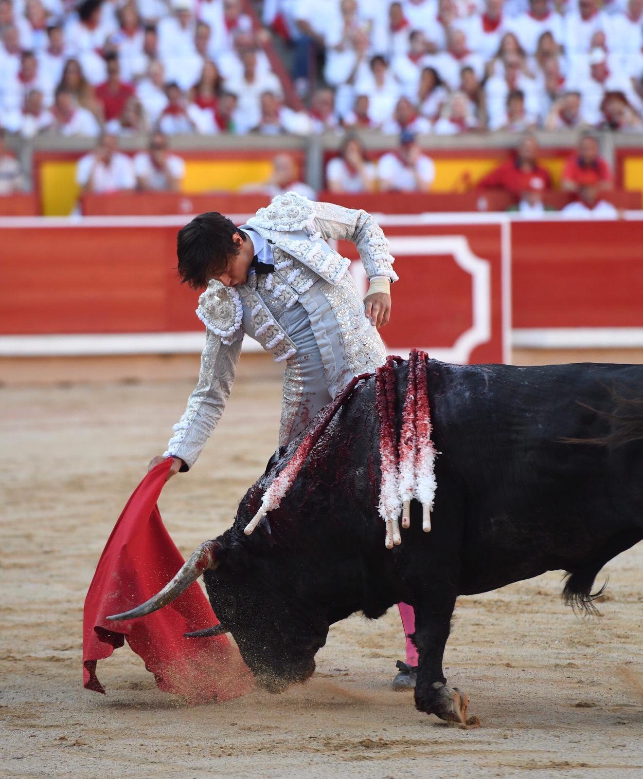 Pamplona. Miércoles 10 de julio de 2019. Feria de San Fermín. Toros de Jandilla y Vegahermosa para Diego Urdiales, Sebastián Castella y Roca Rey