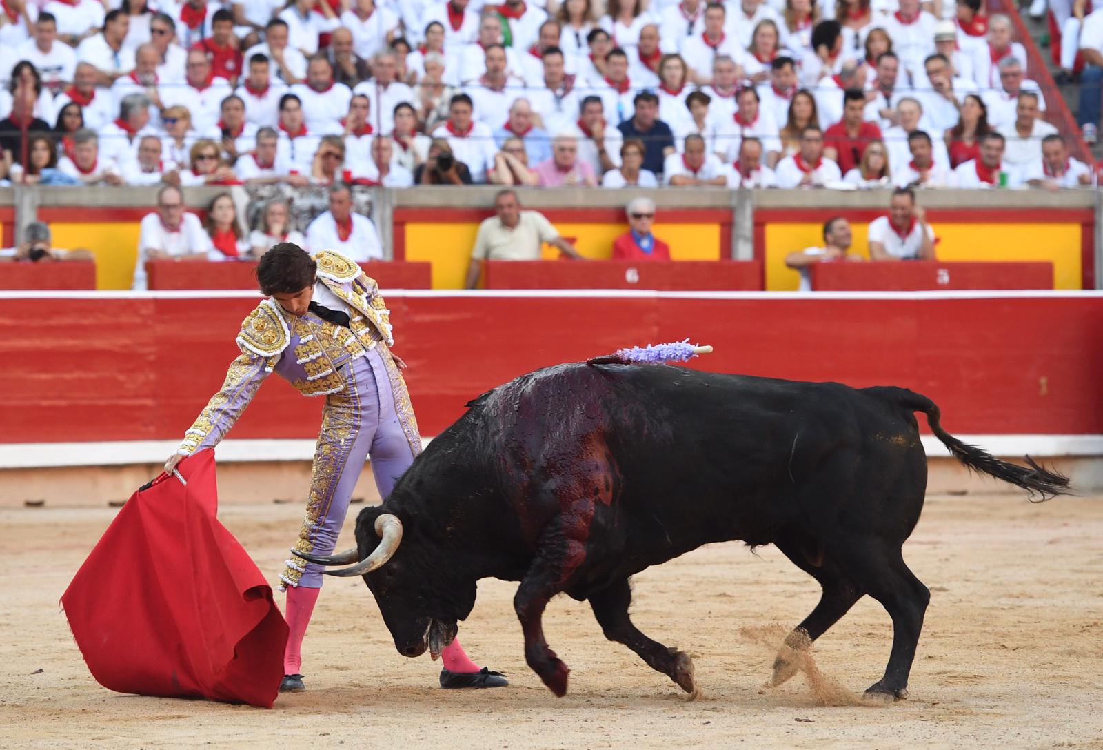 Pamplona. Miércoles 10 de julio de 2019. Feria de San Fermín. Toros de Jandilla y Vegahermosa para Diego Urdiales, Sebastián Castella y Roca Rey