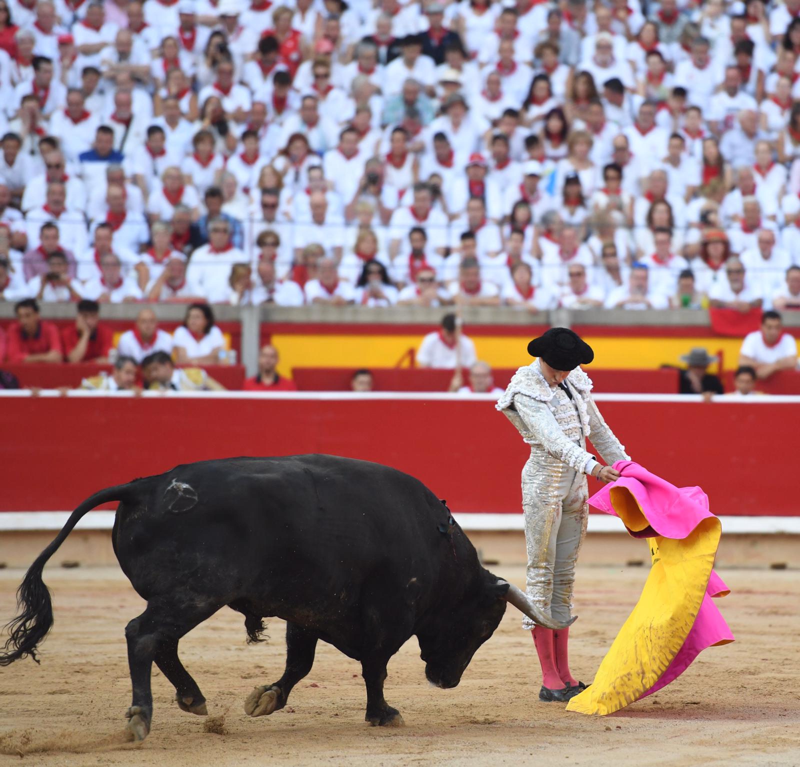 Pamplona. Miércoles 10 de julio de 2019. Feria de San Fermín. Toros de Jandilla y Vegahermosa para Diego Urdiales, Sebastián Castella y Roca Rey