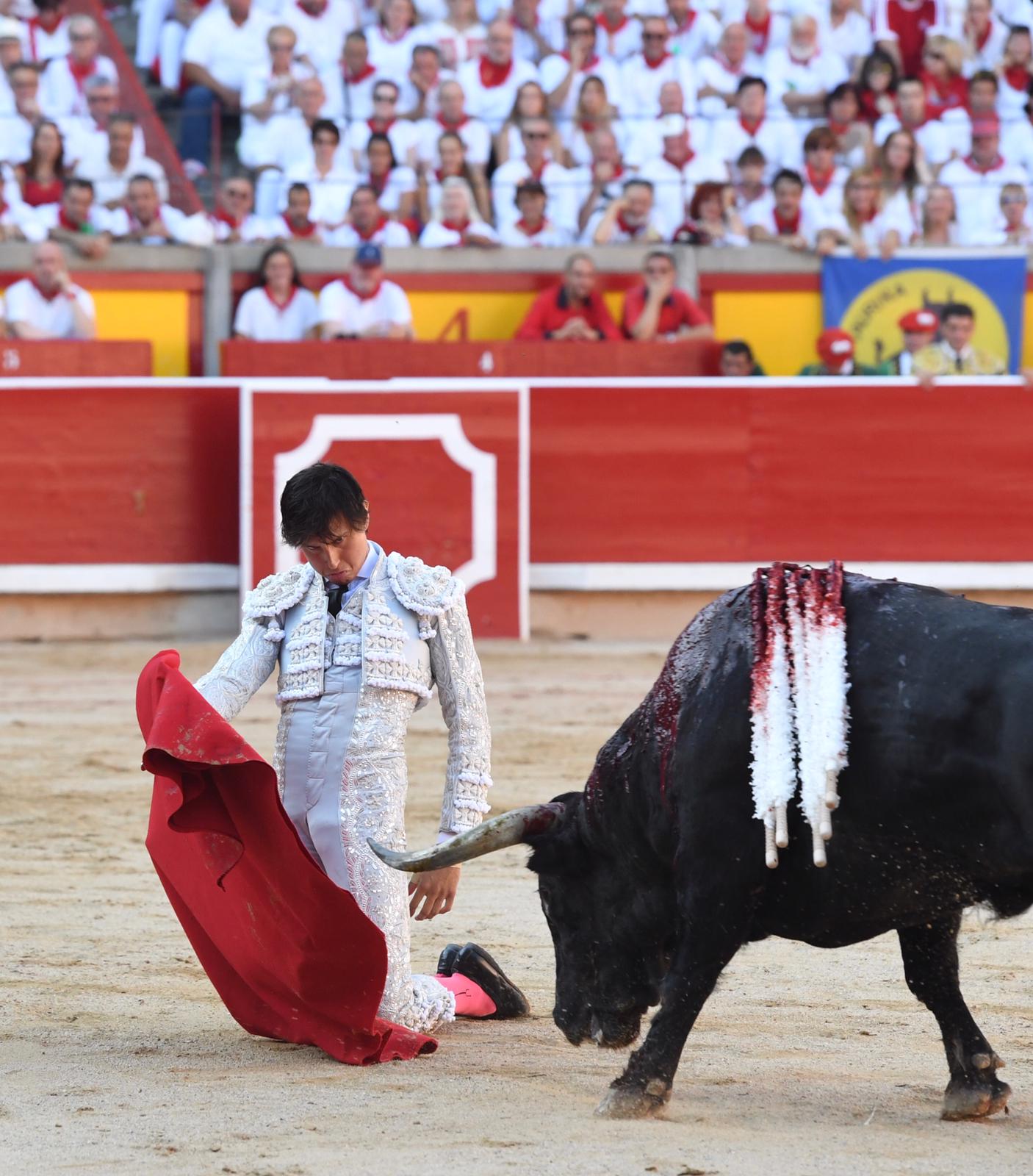 Pamplona. Miércoles 10 de julio de 2019. Feria de San Fermín. Toros de Jandilla y Vegahermosa para Diego Urdiales, Sebastián Castella y Roca Rey