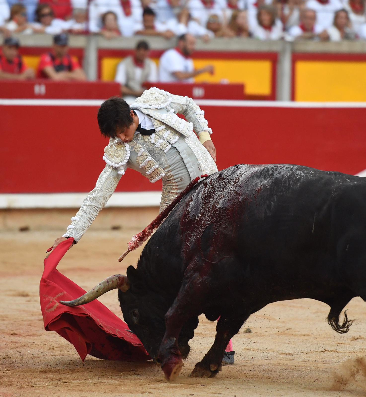 Pamplona. Miércoles 10 de julio de 2019. Feria de San Fermín. Toros de Jandilla y Vegahermosa para Diego Urdiales, Sebastián Castella y Roca Rey