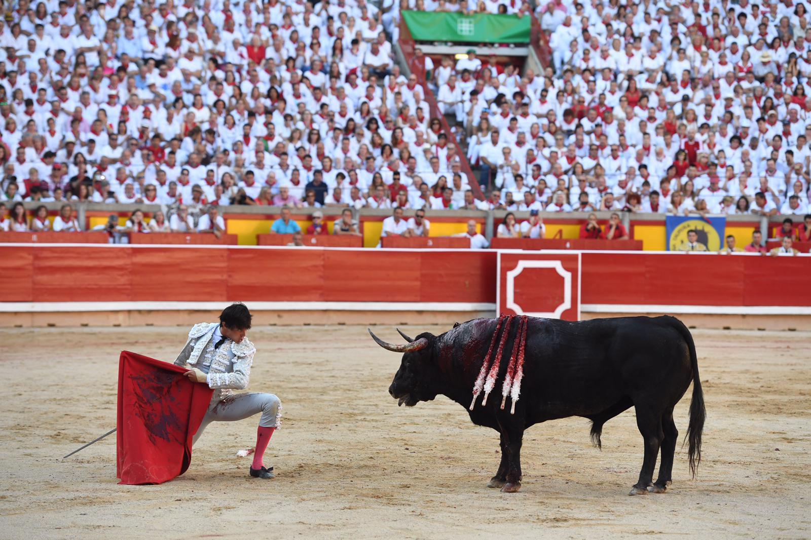 Pamplona. Miércoles 10 de julio de 2019. Feria de San Fermín. Toros de Jandilla y Vegahermosa para Diego Urdiales, Sebastián Castella y Roca Rey