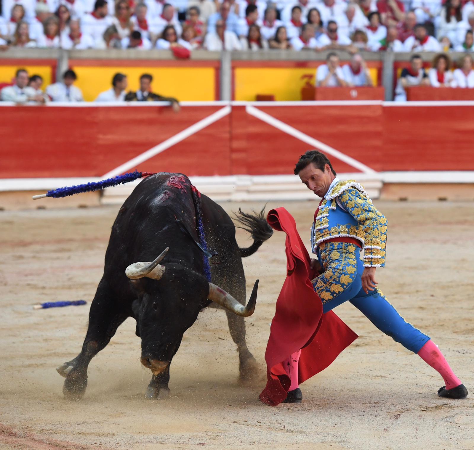 Pamplona. Miércoles 10 de julio de 2019. Feria de San Fermín. Toros de Jandilla y Vegahermosa para Diego Urdiales, Sebastián Castella y Roca Rey
