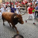 Pamplona, domingo 14 de julio de 2019. Encierro con toros de Miura