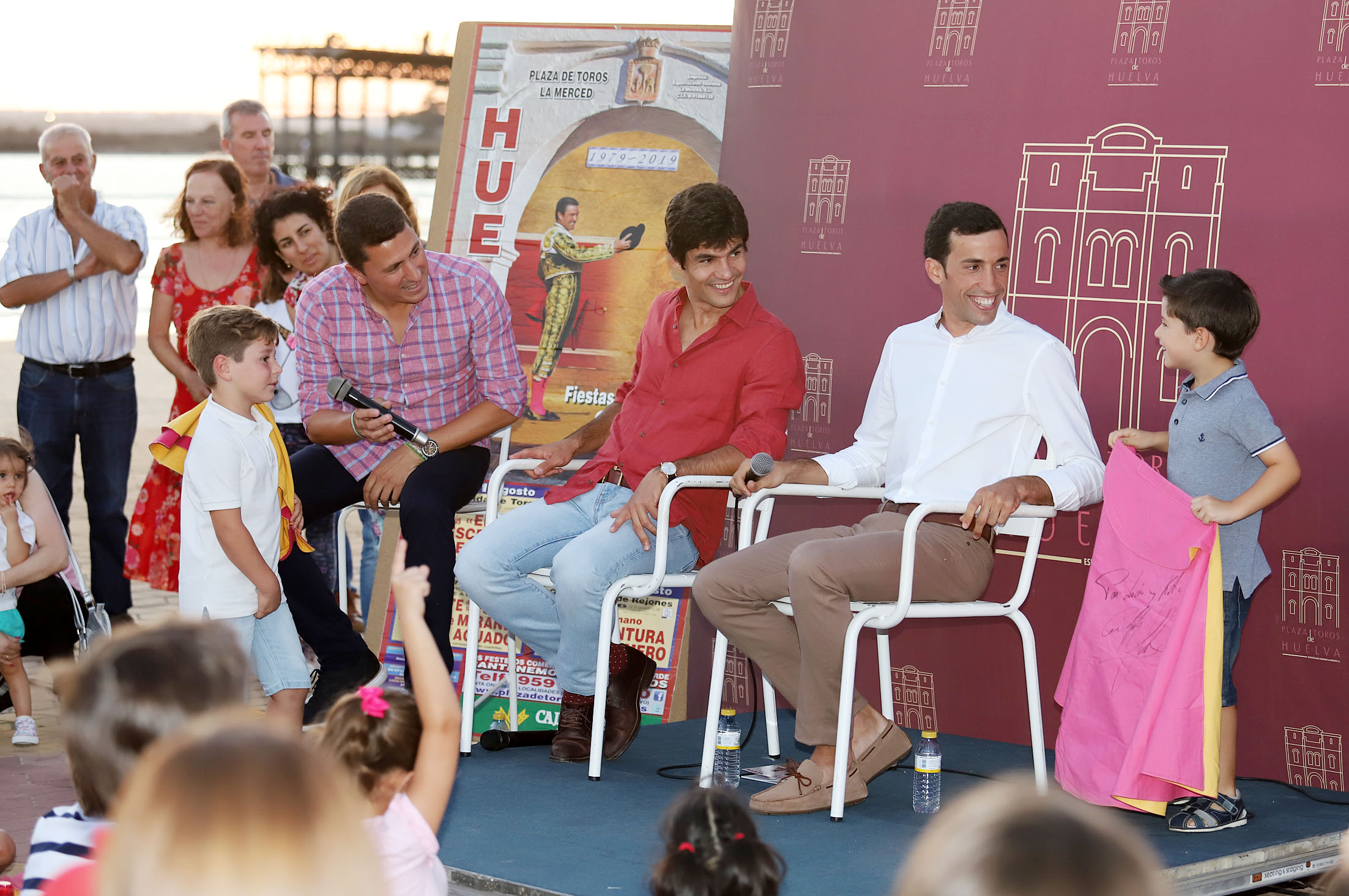 David de Miranda y Pablo Aguado, como niños en Huelva