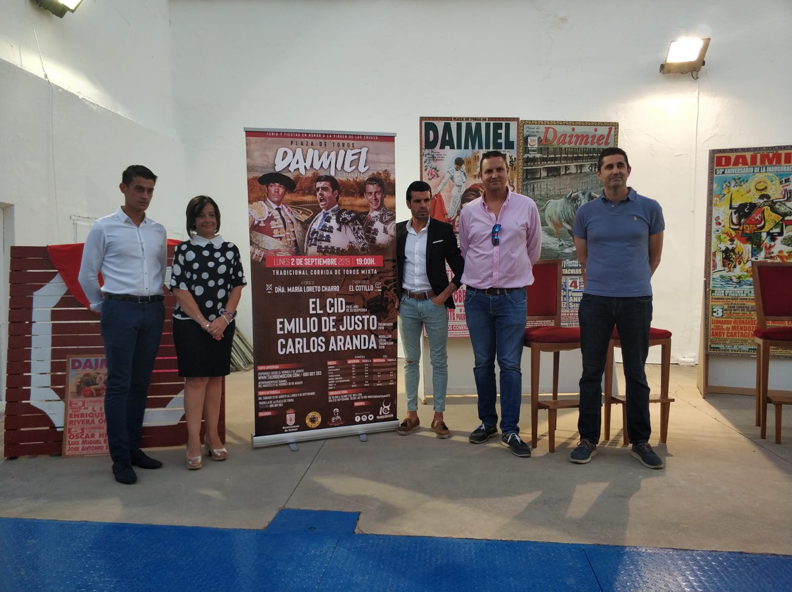El Cid, Emilio de Justo y Carlos Aranda, cartel para Daimiel