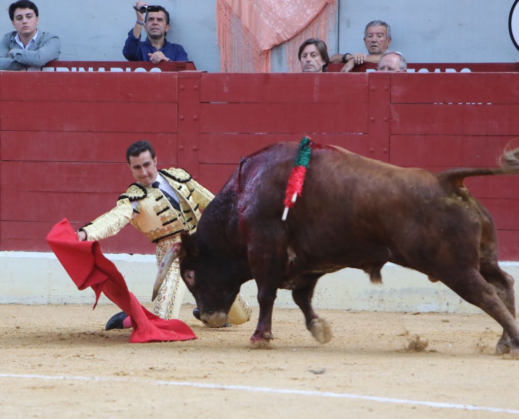 Villena (Alicante), 7 de septiembre de 2019. Toros de Alcurrucén para El Fandi, José María Manzanares y Francisco José Palazón.
