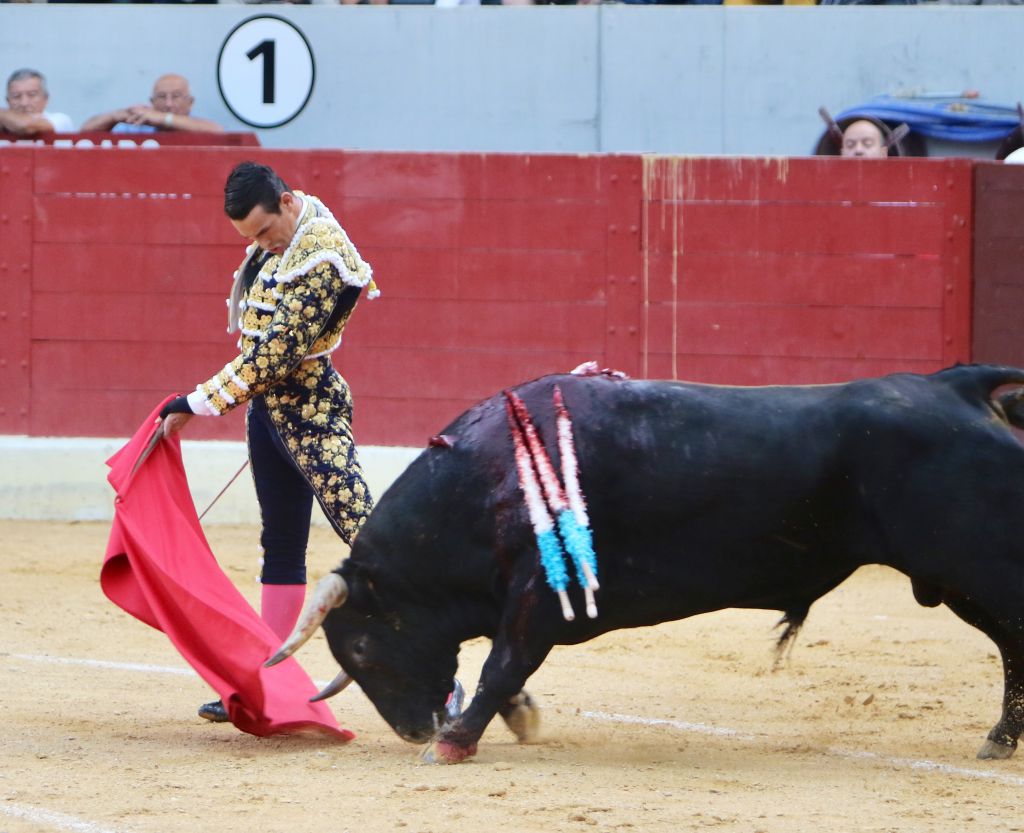Villena (Alicante), 7 de septiembre de 2019. Toros de Alcurrucén para El Fandi, José María Manzanares y Francisco José Palazón.