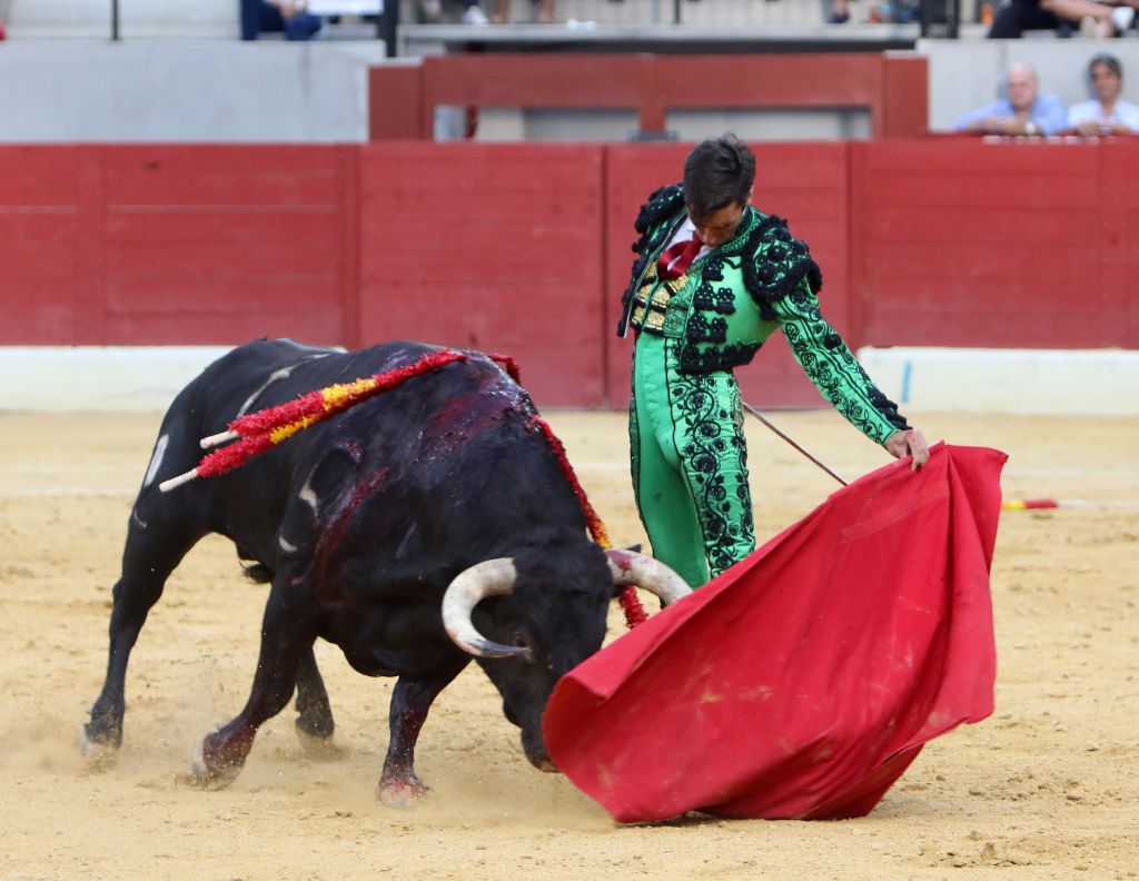 Villena (Alicante), 7 de septiembre de 2019. Toros de Alcurrucén para El Fandi, José María Manzanares y Francisco José Palazón.