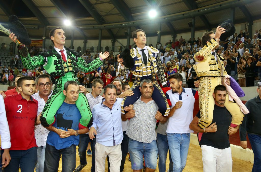 Villena (Alicante), 7 de septiembre de 2019. Toros de Alcurrucén para El Fandi, José María Manzanares y Francisco José Palazón.